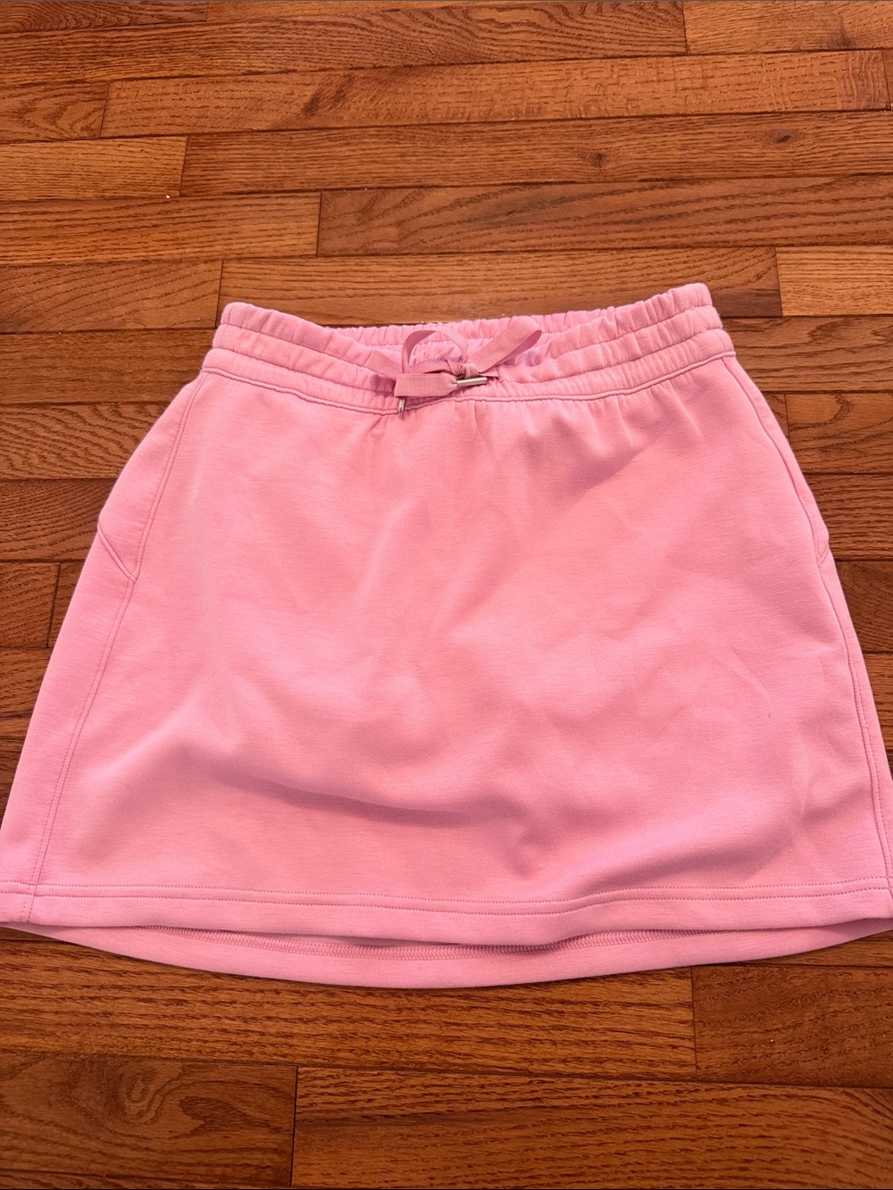 SPANX Air Essentiaks Pale Pink Drawstring Mini Skirt